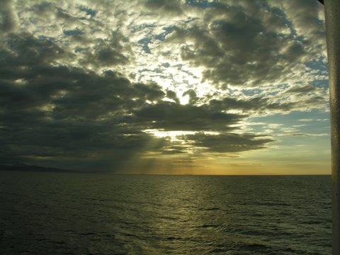 Tormentoso atardecer