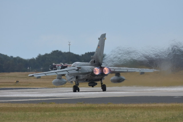 Tornado beim Start in Jagel