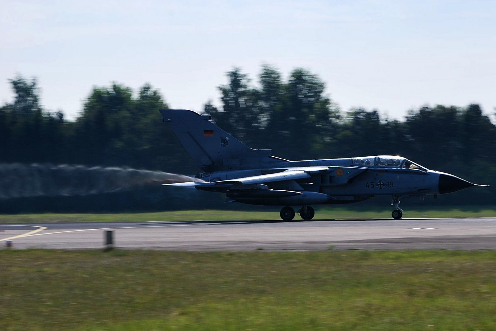 Tornado nach der Landung