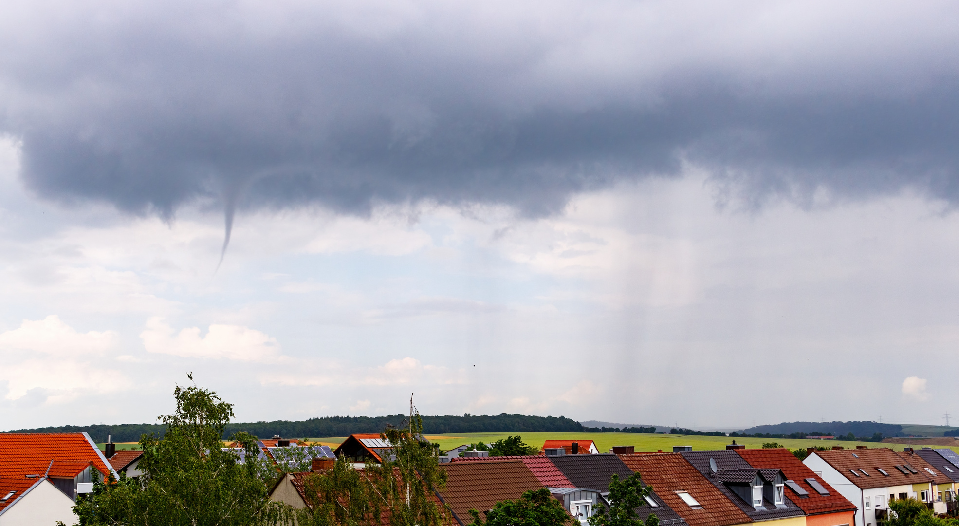 Tornado - Trichterwolke in Rottendorf