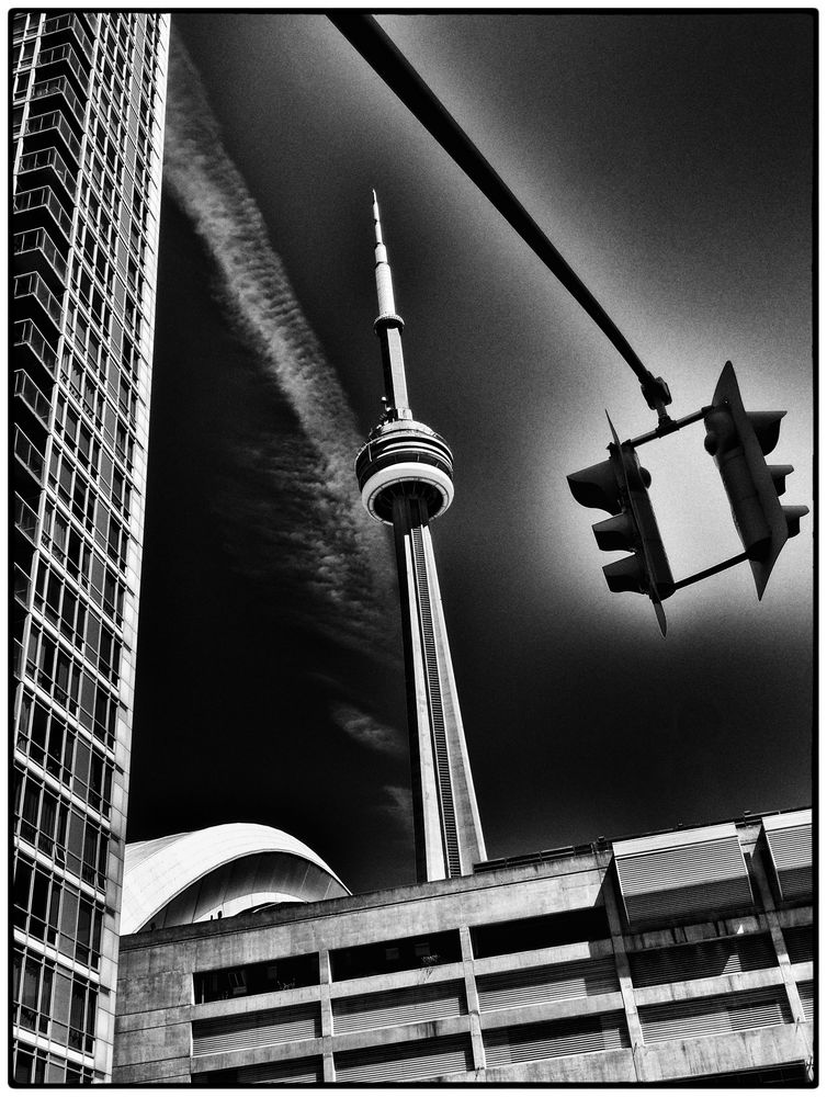 Toronto CN Tower and Rodgers Centre