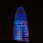 Torre Agbar bei Nacht