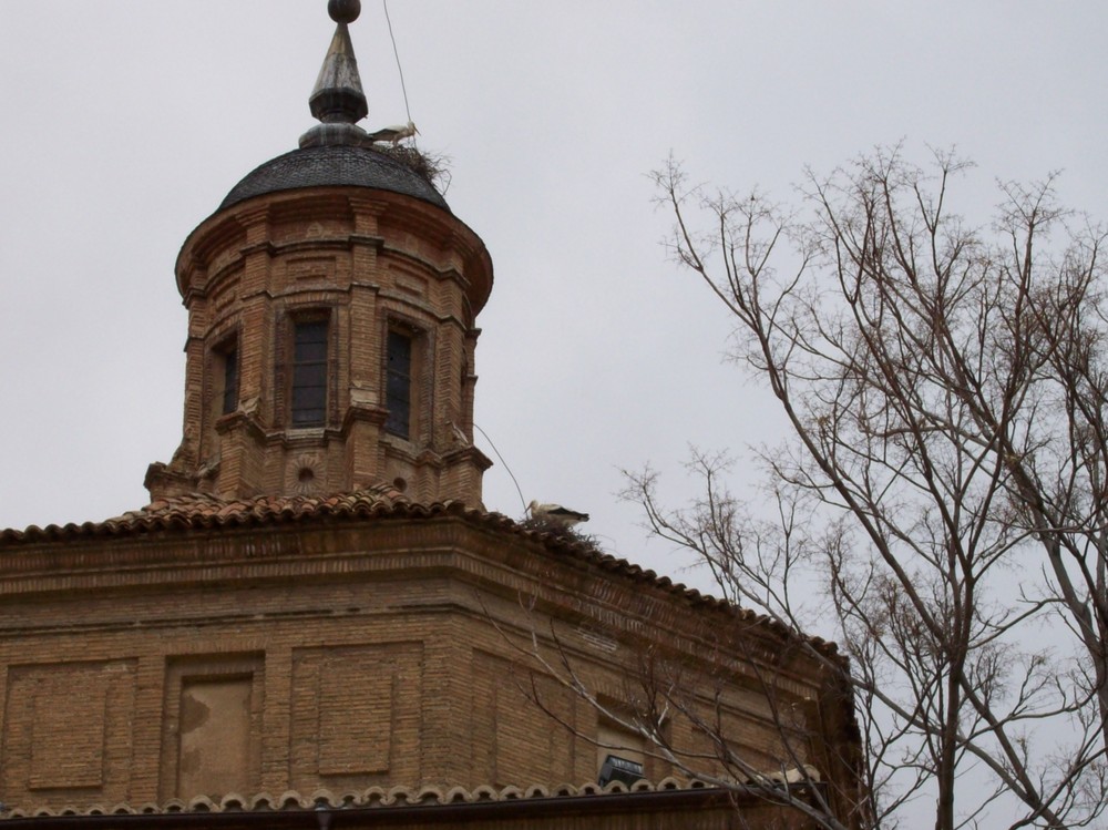 Torre con cigüeñas