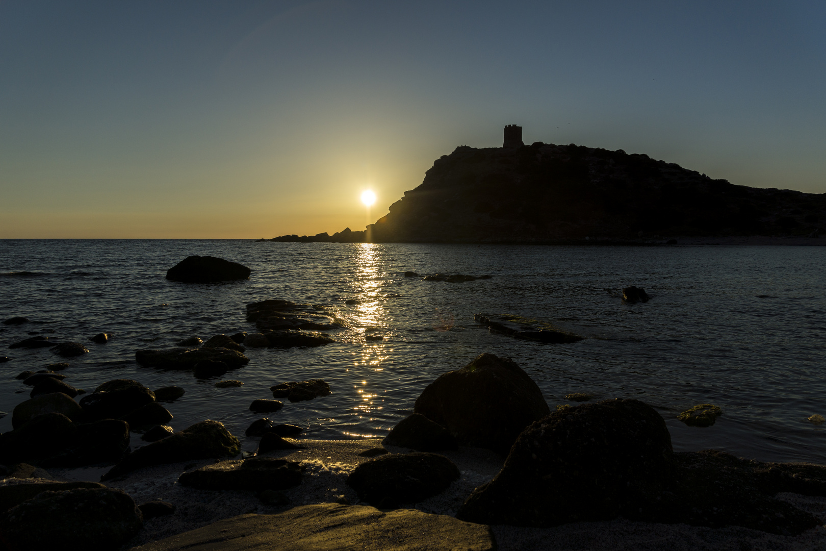 Torre del Porticciolo Sonnenuntergang