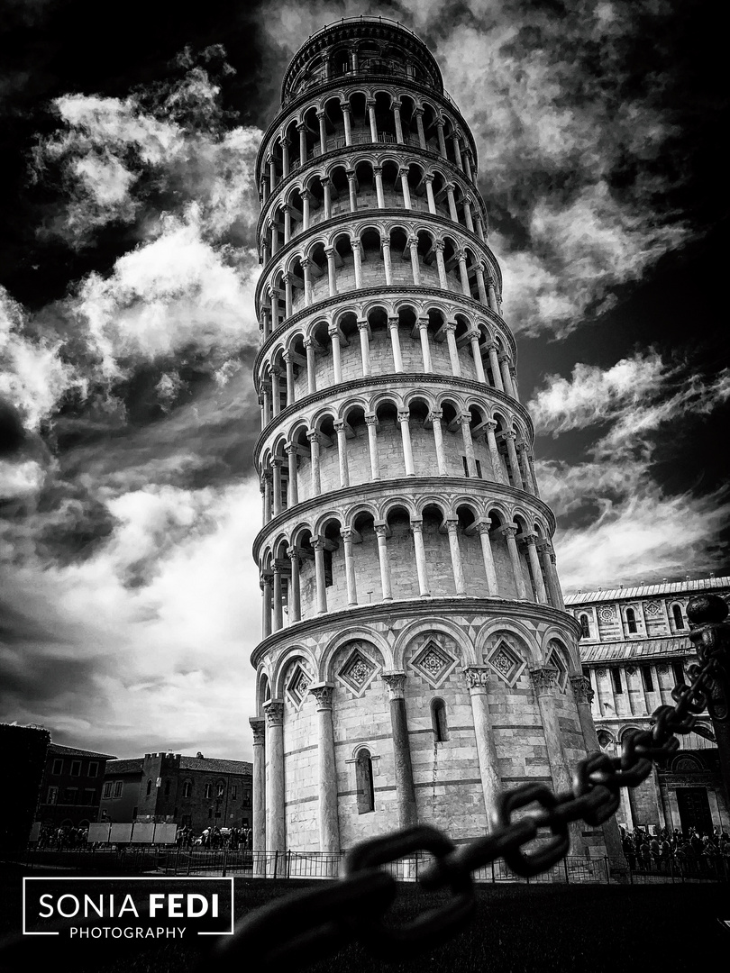 Torre di Pisa B/N