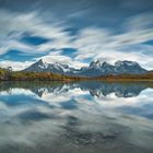 [ ... Torres del Paine at night ]