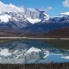 Torres del Paine gespiegelt