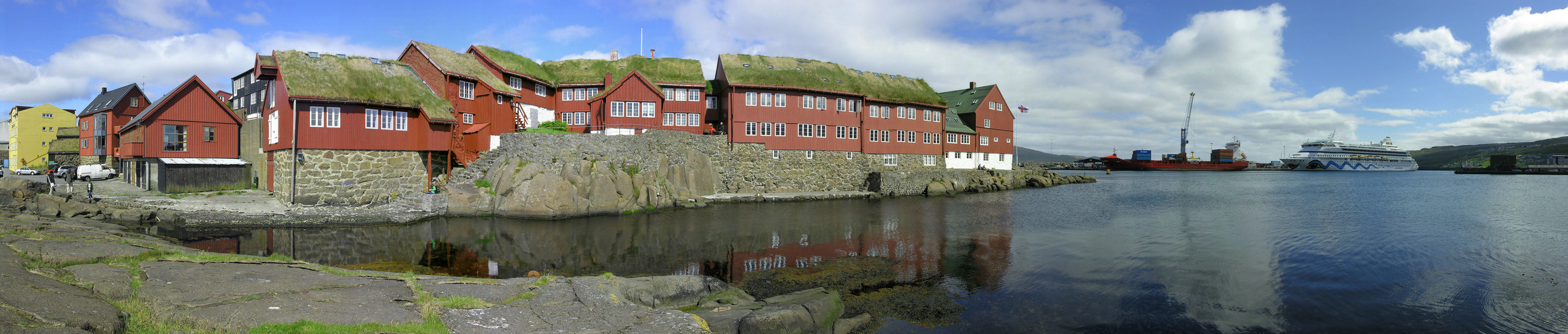 Torshavn 2008 HDR-Panorama aus 10 Bildern