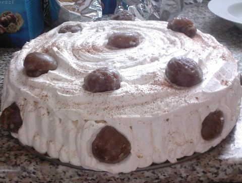 Torta di crema di marrroni