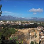 Tortosa et l’Ebre vu de la colline du Château de la Zuda