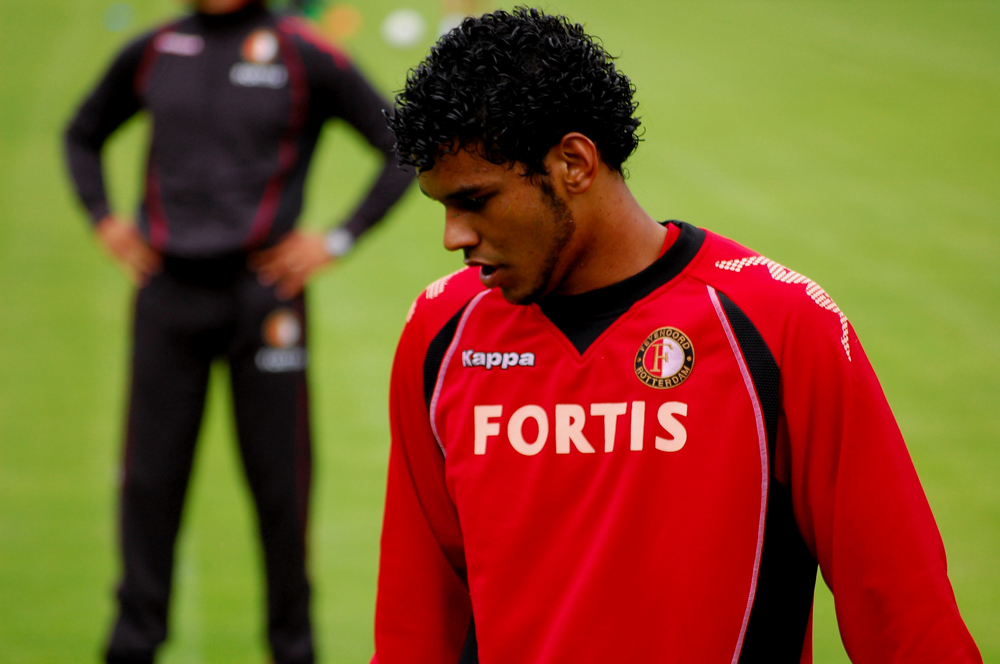 Torwart von Feyenoord Rotterdam beim Trainingslager im Stubaital