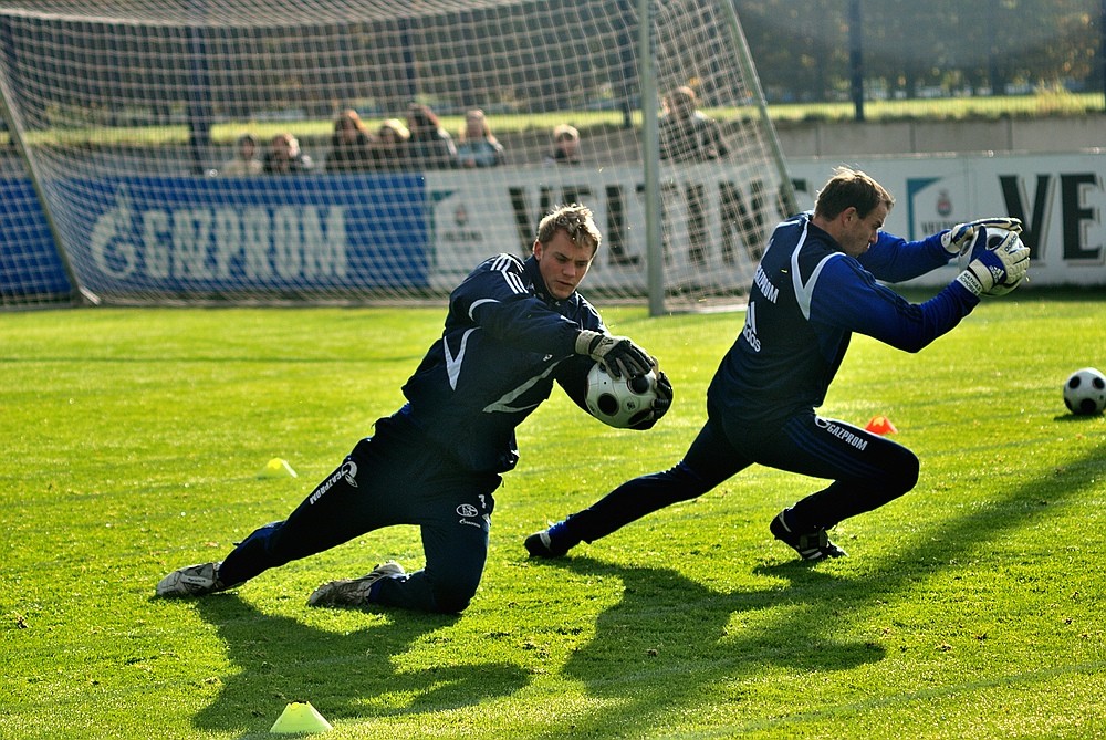 Torwarttraining auf Schalke