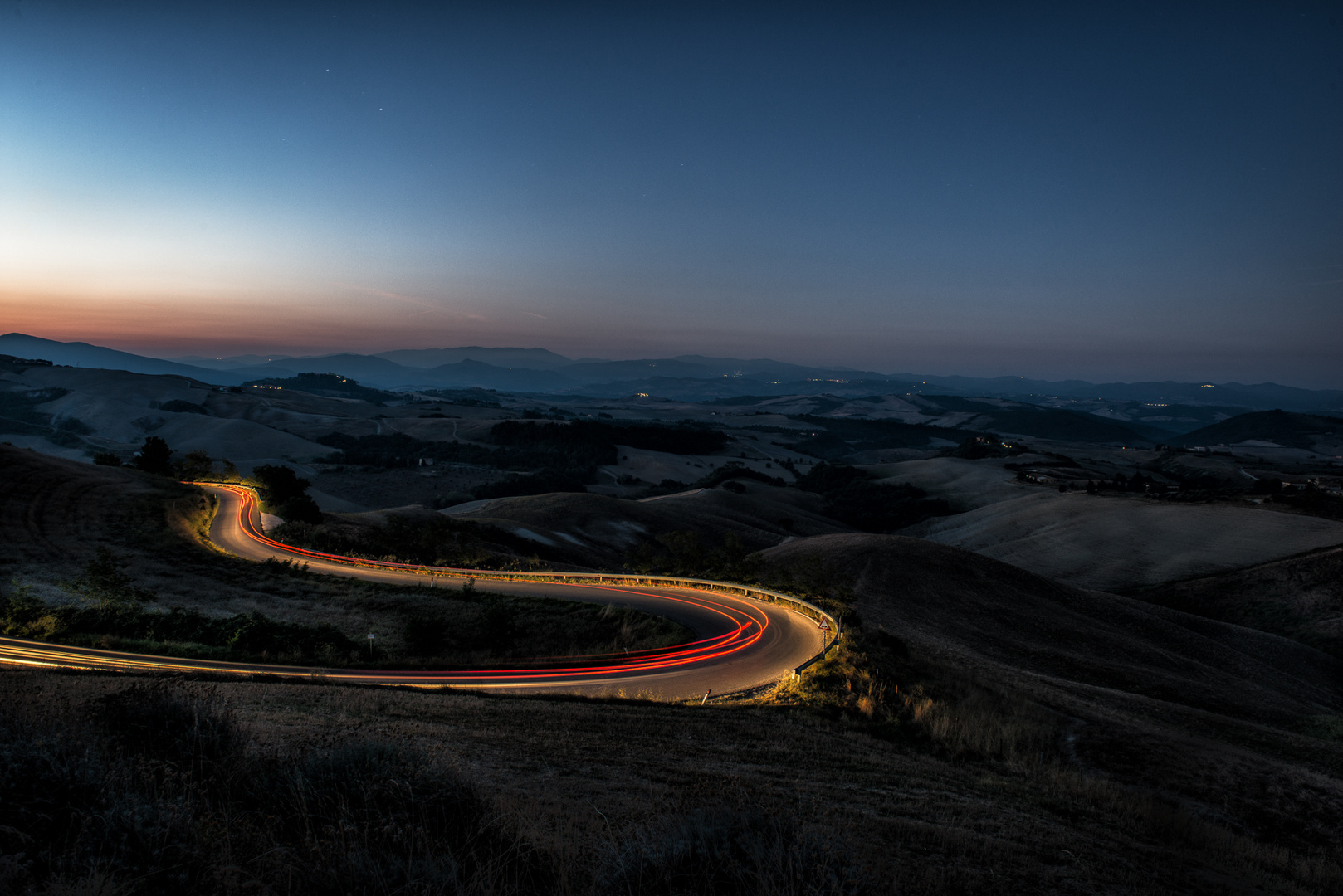 Toscana 2013 - Kurz vor dem Sonnenaufgang - Volterra