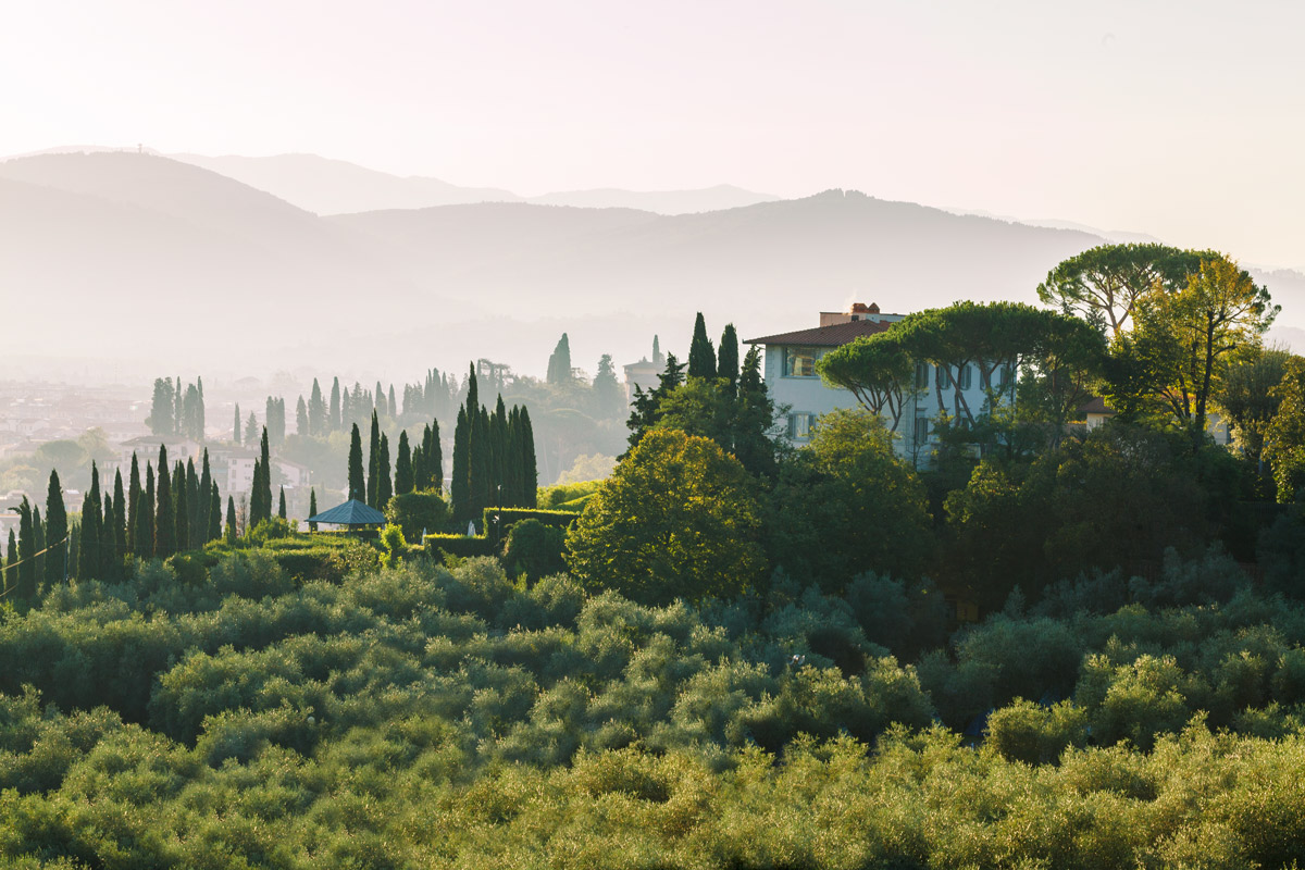 Toscana am frühen Morgen