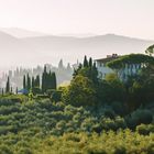 Toscana am frühen Morgen