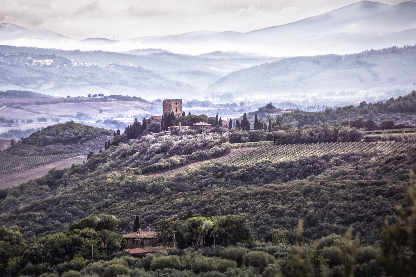 Toscana am Morgen