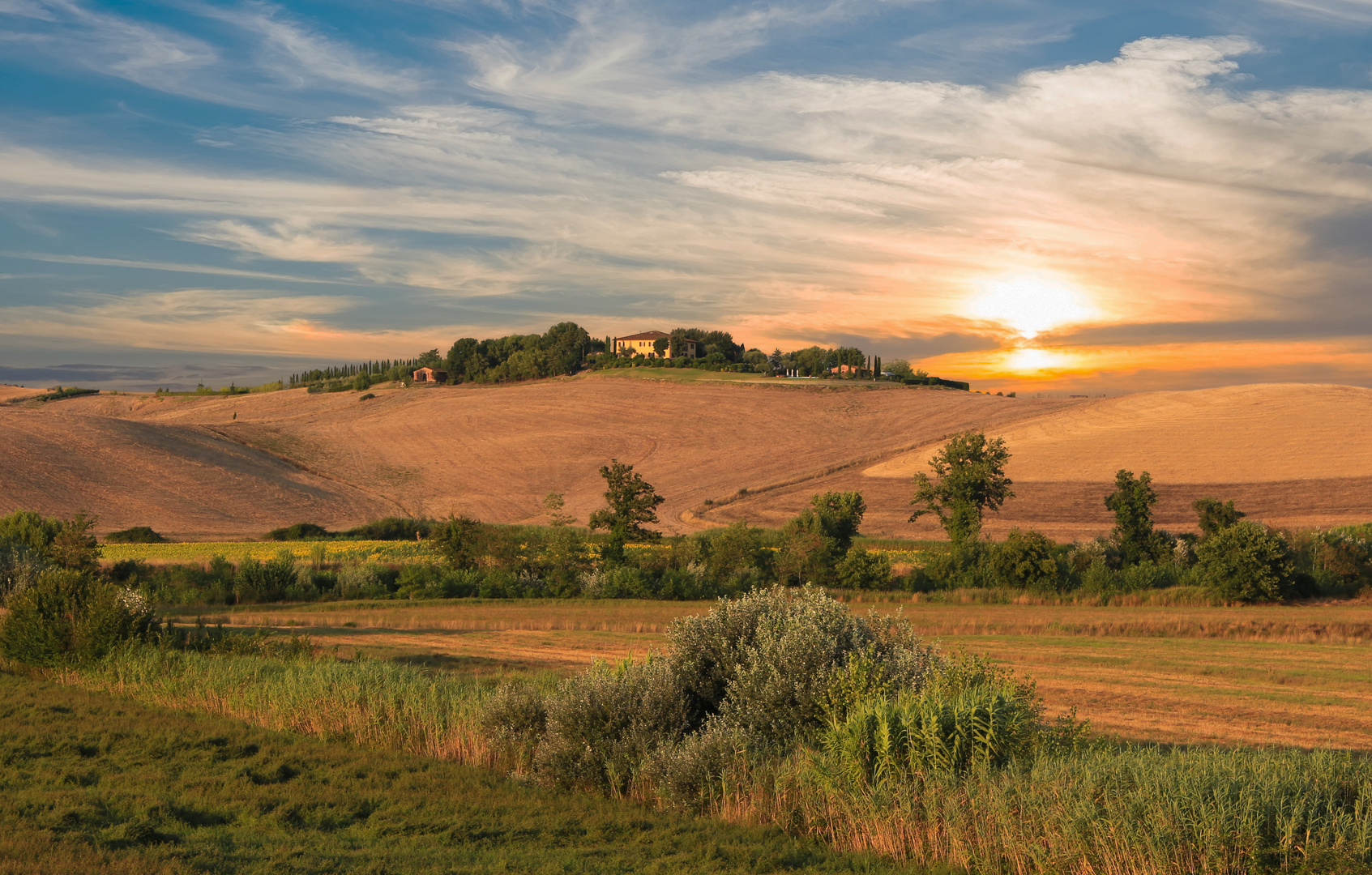 Toscana im Abendlicht