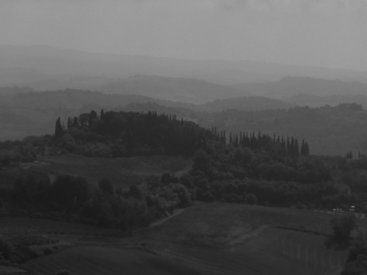 Toscana - Nebeltag in SW