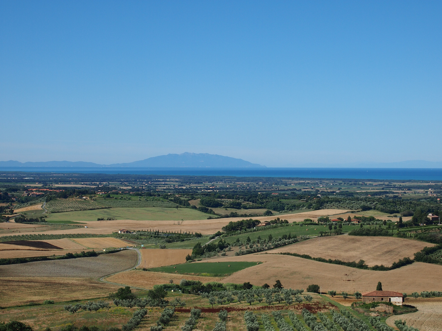 Toscana,Blick aufs Meer