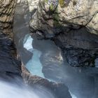 Tosende Wasser der Trümmelbachfälle im Lauterbrunnental