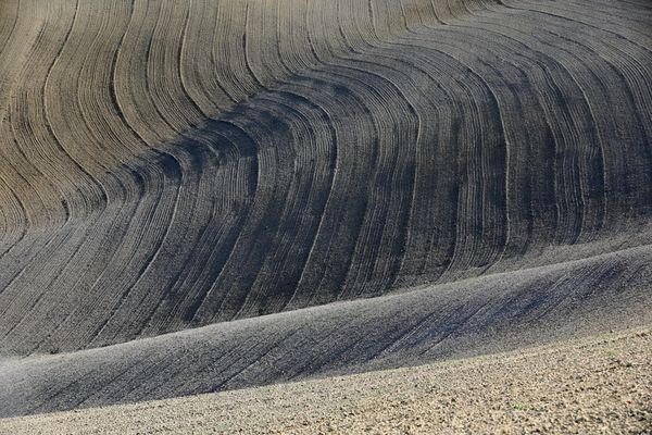 Toskana #06 Felder nach der Ernte