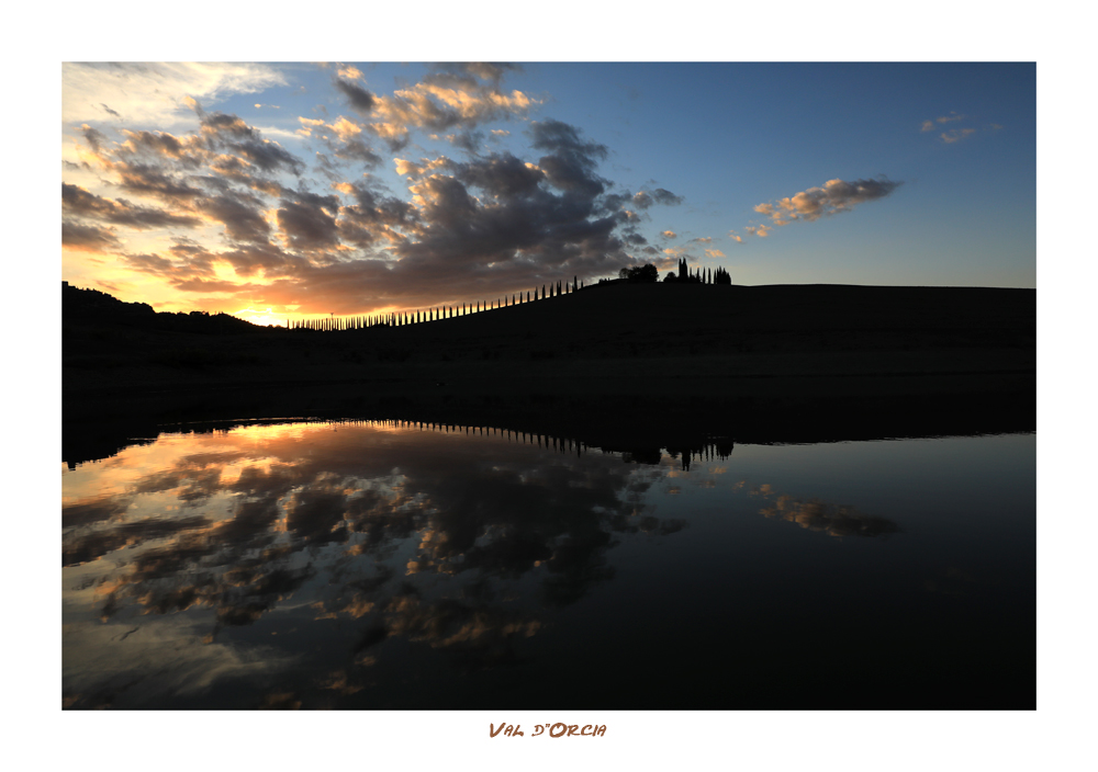 Toskana #10 Sonnenuntergang im Val d'Orcia