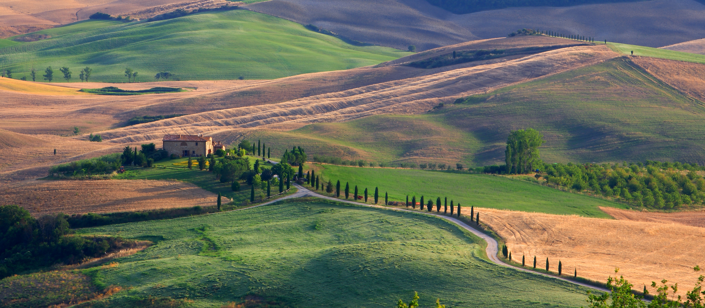 Toskana, Aussicht von Pienza.