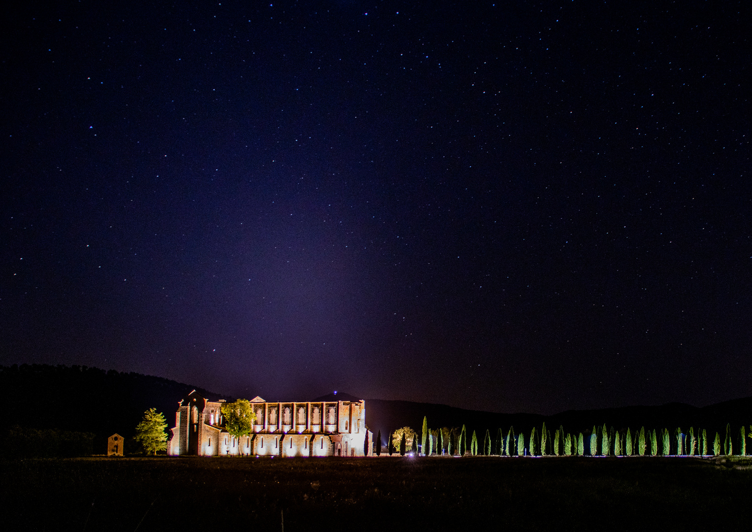 Toskana bei Nacht..