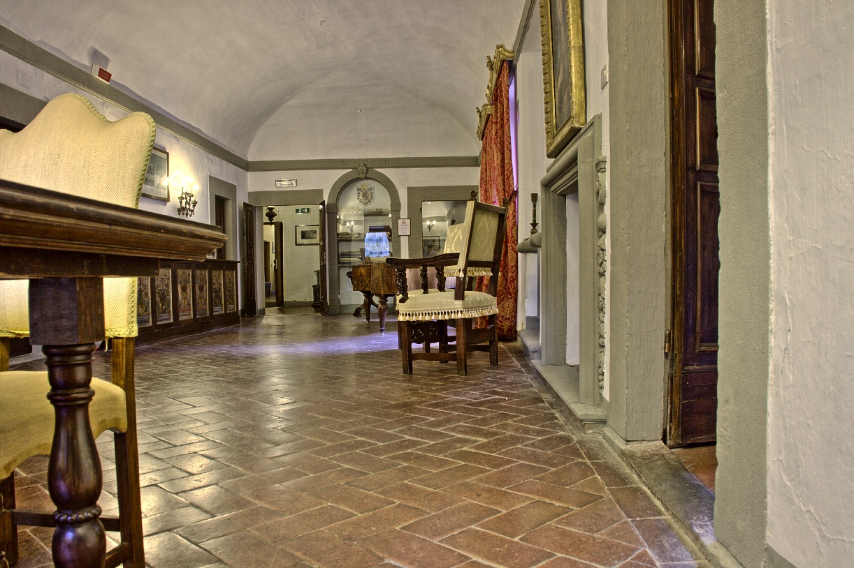 Toskana Bibliothek Villa Pitiana 