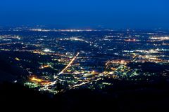 Toskana, Pescia und Umgebung bei Nacht