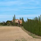 Toskana. Podere in der Creti Senesi.