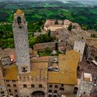 Toskana - San Gimignano - Blick von oben