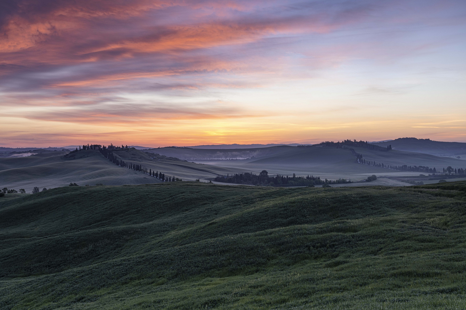 Toskana | Taverne d'Arbia | Sonnenaufgang I