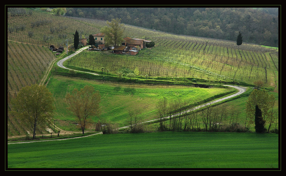 toskanische landschaft,