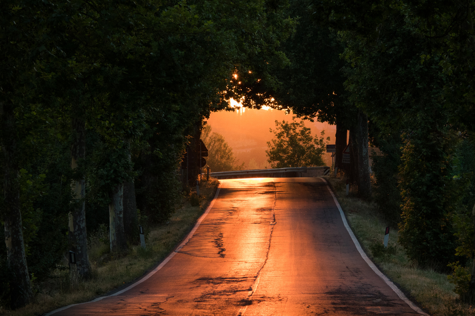 Toskanischer Sonnenuntergang