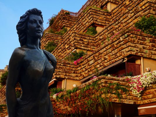 Tossa de Mar - monument a l'Ava Gardner (fotomuntage) - La Selva