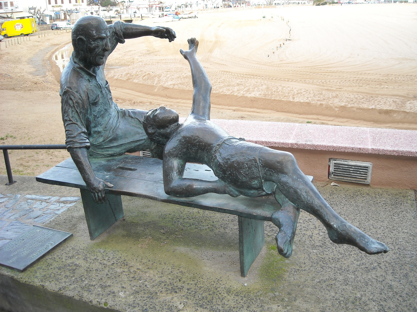 Tossa de Mar, statua alnonno