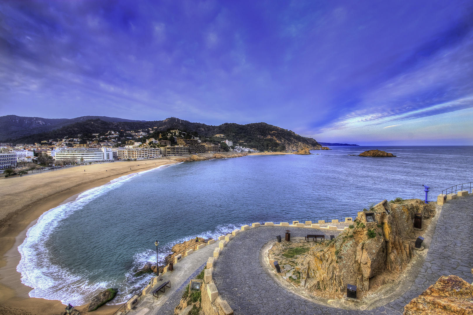 tossa De mar, vue du chateau