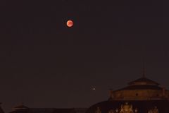 Total Lunar Eclipse 2018 nun mit Mars