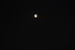 Totale Mondfinsternis 2018 mit dem Mars