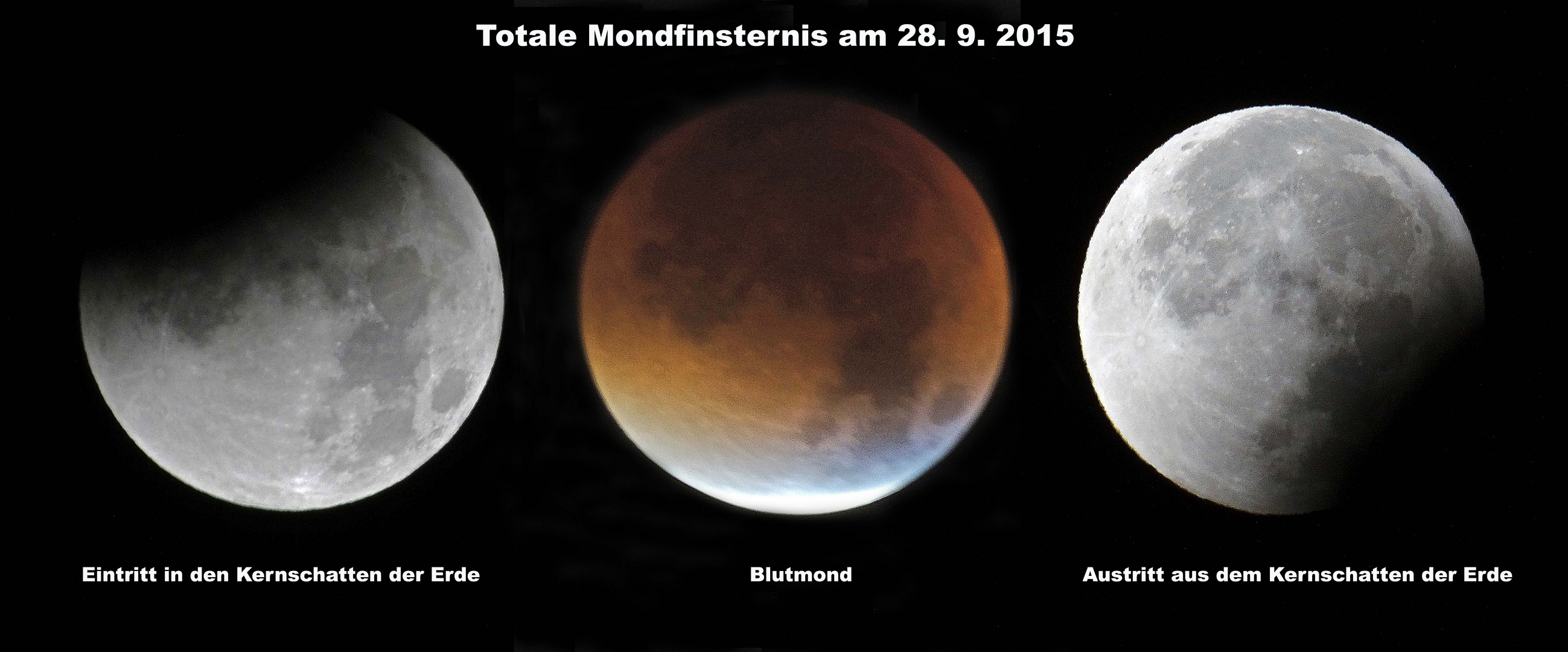 Totale Mondfinsternis am 28. 9. 2015