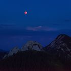 Totale Mondfinsternis über Blankenstein und Risserkogel