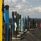 Totems auf der Halde Haniel in Bottrop