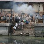 Totenverbrennung in Nepal Kathmandu Pashupatinat