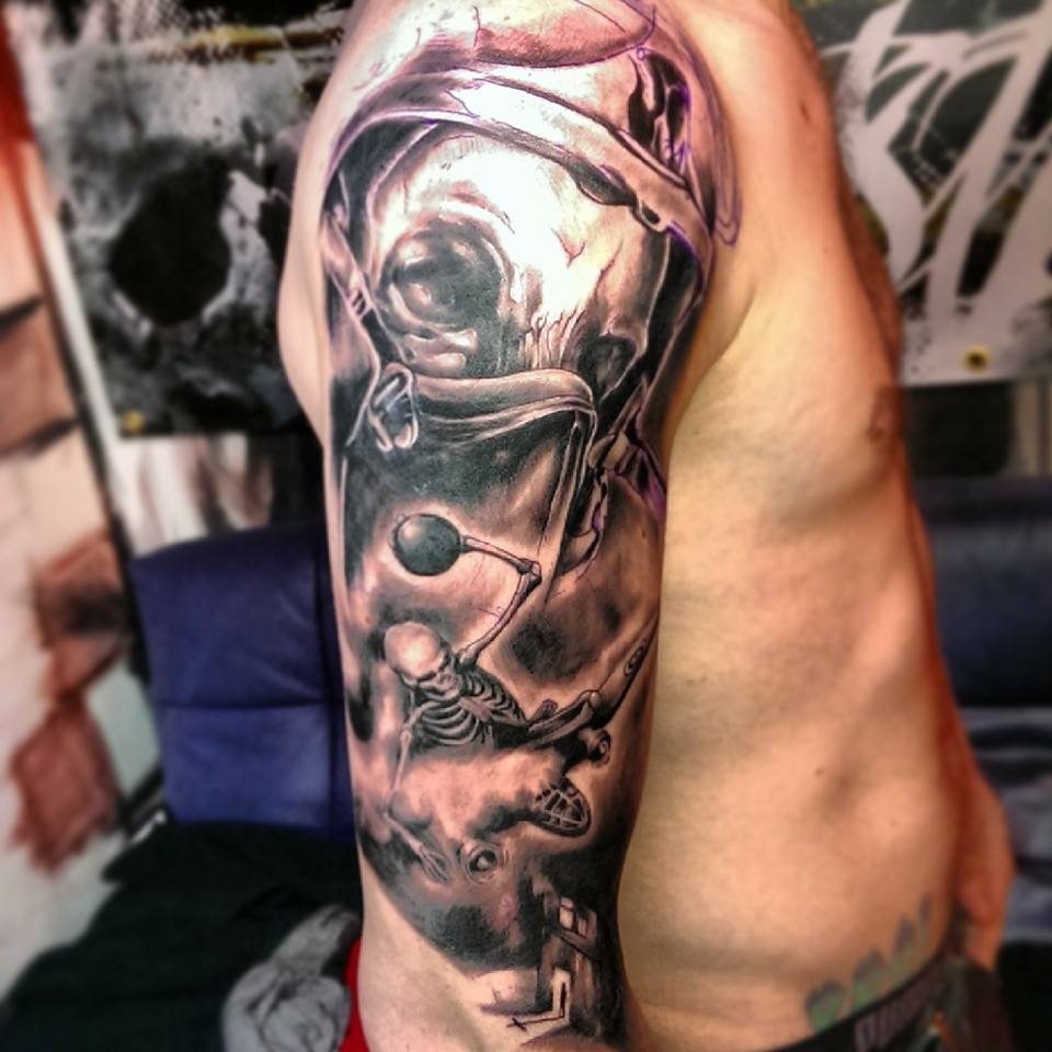 Toter Flieger Foto &amp; Bild kunstfotografie &amp; kultur, tattoo, skull