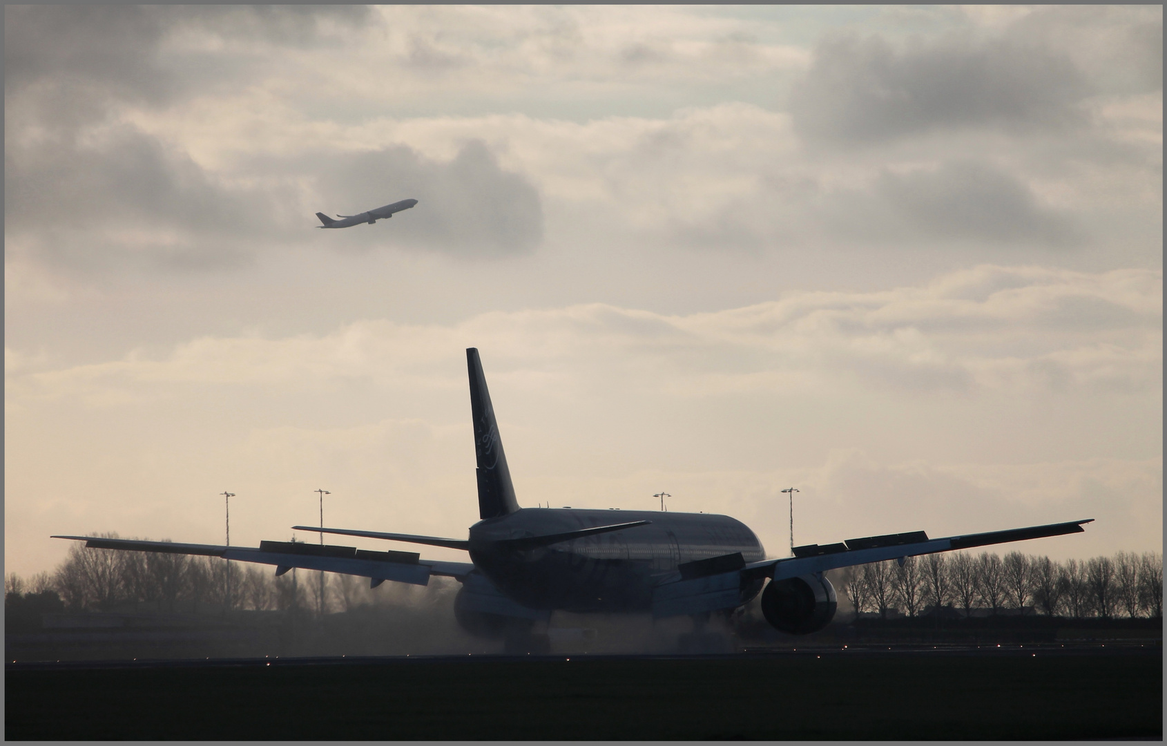 Touchdown in AMS Schiphol / Januar 2018