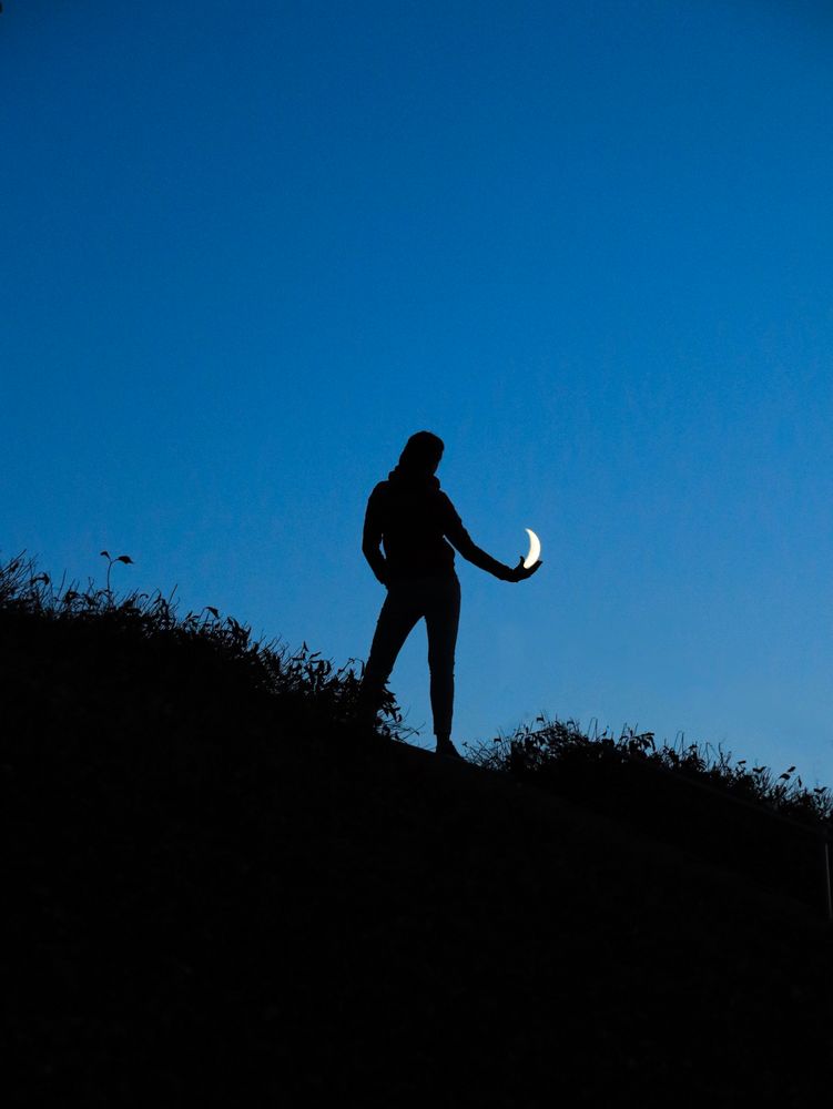 Touching the moon