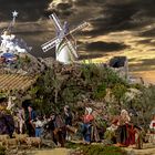 Toujours la crèche avec le ciel du Luberon de Gérald.