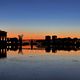 Toulouse - Couleurs chaudes de la nuit sur la Garonne