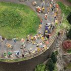 tour de france en miniature aus der Hubiperspektive